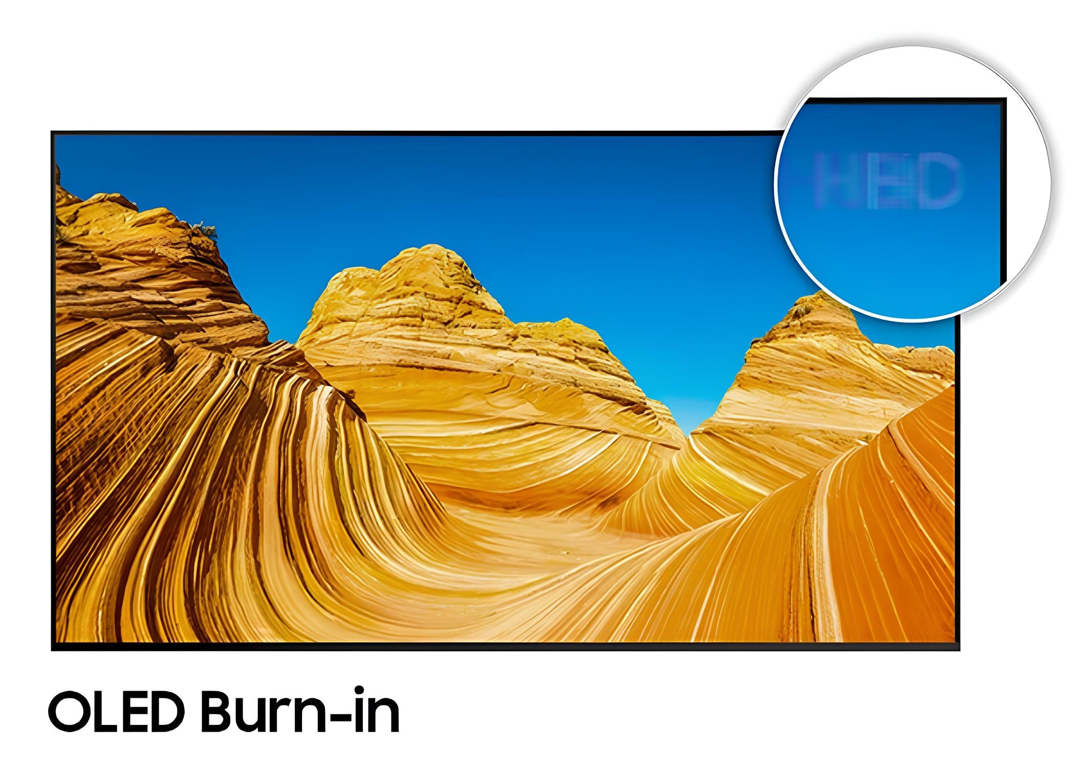 OLED display burn in issue