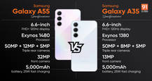 Samsung Galaxy A55 5G vs Galaxy A35 5G: how different are the new mid-range phones from each other?