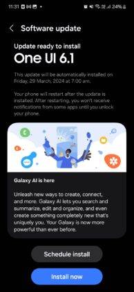 Galaxy AI One UI 6.1