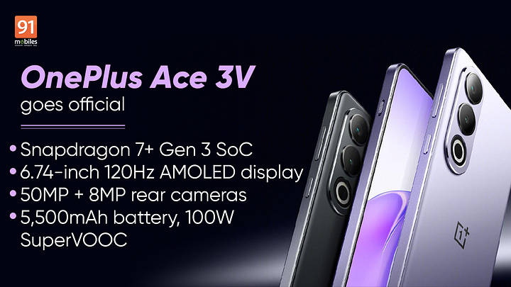 Oneplus Ace 3V 12/256 紫 未開封Google play対応 【公式通販