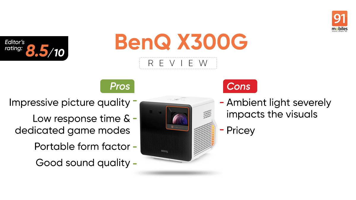 BenQ X300G review a powerful gaming projector that’s quite compact too