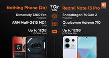 Nothing Phone (2a) vs Redmi Note 13 Pro performance comparison: close fight