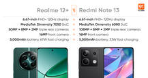 Comparing Realme 12+ and Redmi Note 13: which phone offers better value for money?