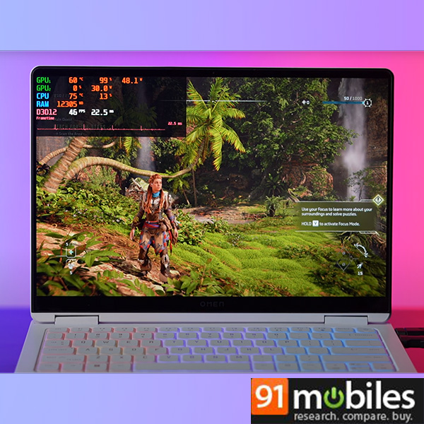 Horizon Forbidden West on HP OMEN Transcend 14