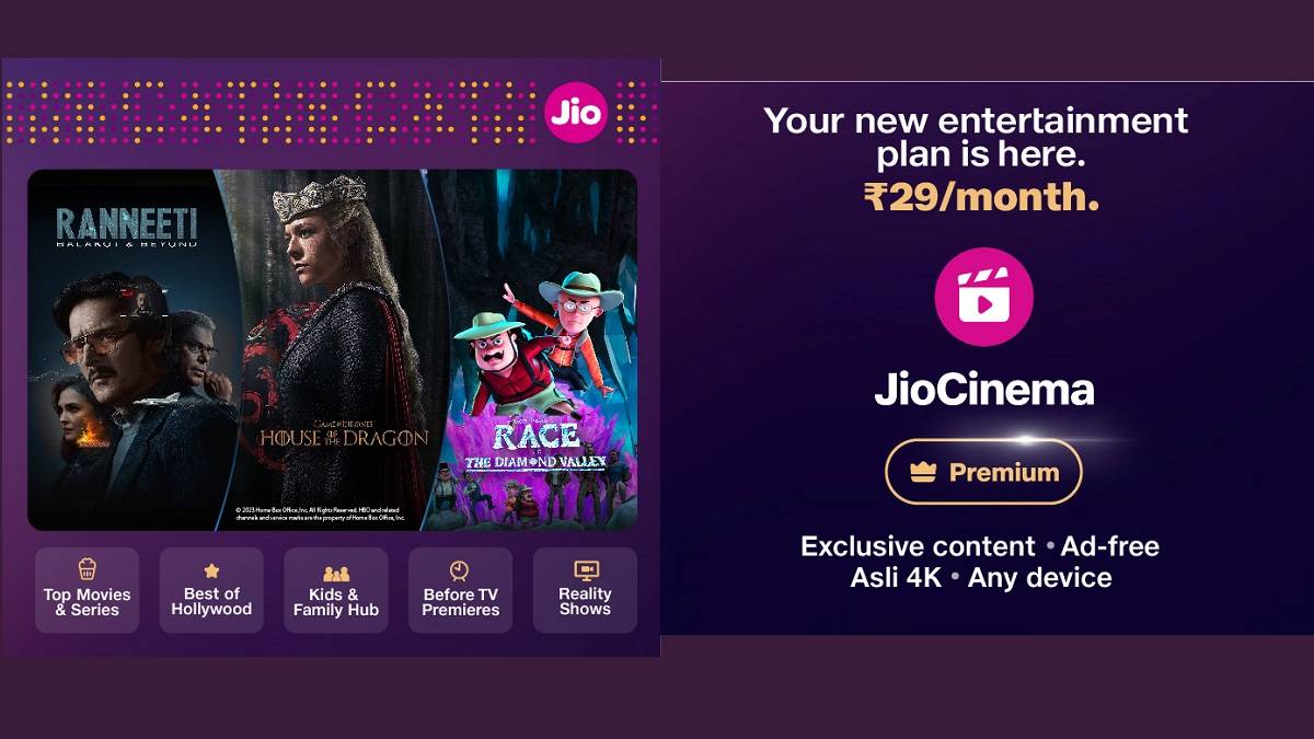 JioCinema launched best OTT subscription plan in india