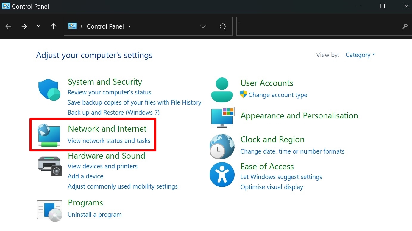 View WiFi password on Windows 11 using Control Panel