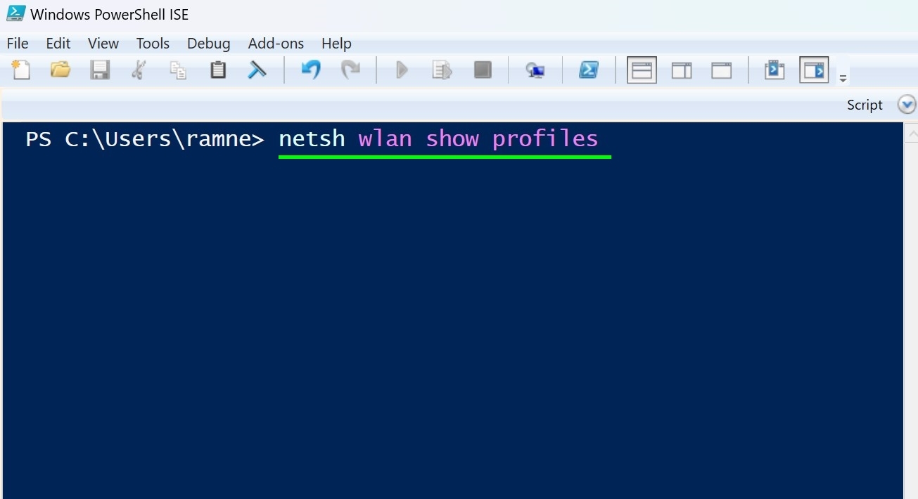 View WiFi password on Windows 11 using Powershell