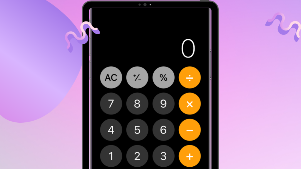 iPadOS calculator