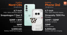 Comparing OnePlus Nord CE4 and Nothing Phone (2a): which phone offers more under Rs 25,000?