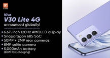 Vivo V30 Lite 4G with 120Hz AMOLED display, 80W fast charging launched globally: price, specifications