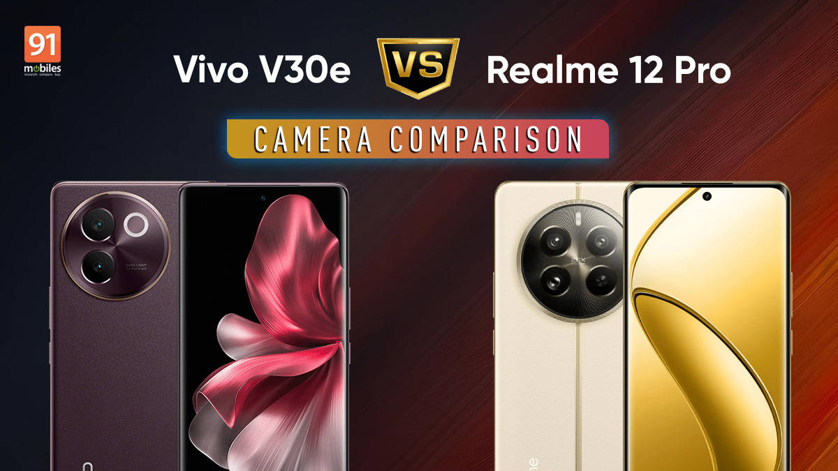 Vivo V30e vs Realme 12 Pro camera comparison