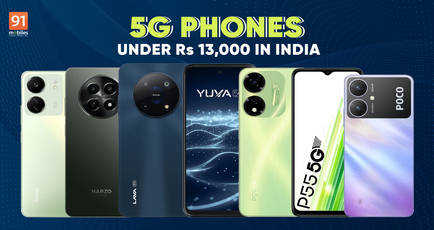 Top 5G phones in India under Rs 13,000: Lava Yuva, Realme Narzo N65, Redmi 13C and more
