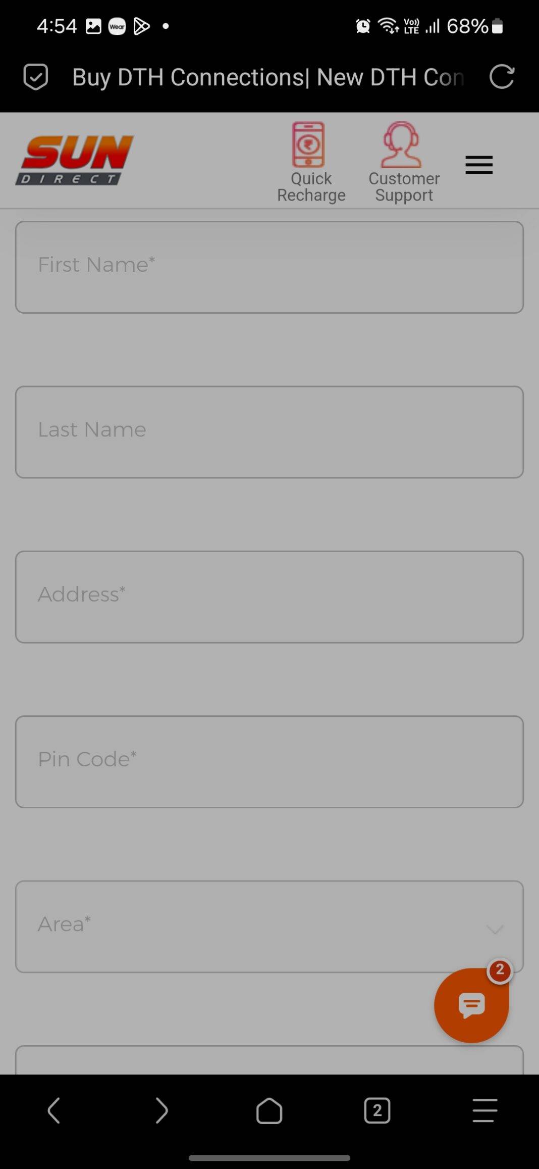 Sun Direct recharge plans 2024 lowest DTH pack with OTT benefits