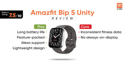 Amazfit Bip 5 Unity smartwatch review Right price almost the right features