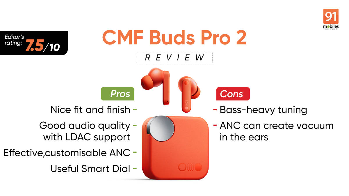 CMF Buds Pro 2 review: bang for the buck | 91mobiles.com