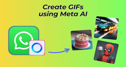 How to create GIFs using Meta AI on WhatsApp