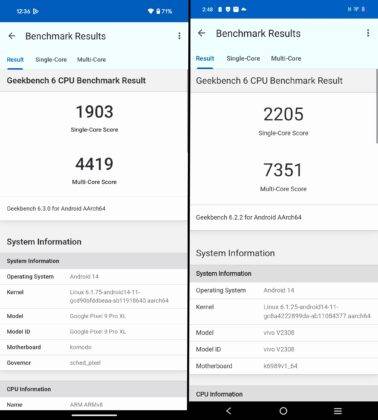 Google Tensor G4 vs MediaTek Dimensity 9300 AnTuTu, Geekbench score ...