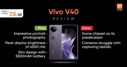 Vivo V40 review: sleek and stylish phone with upgrades in key areas