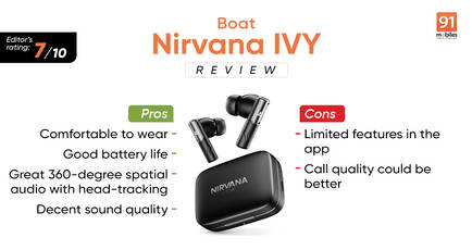 Boat Nirvana IVY review: can these budget earbuds with head tracking & ANC Impress?