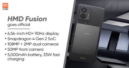 HMD Fusion with smart modular design, 108MP camera launched globally: price, specifications