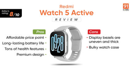 Redmi Watch 5 Active review: best smartwatch under Rs 3,000?