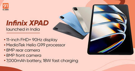 Infinixs first tablet, Infinix XPAD, launched in India with ChatGPT support: price, specs