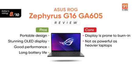 ASUS ROG Zephyrus G16 GA605WV Review: AMD for creators