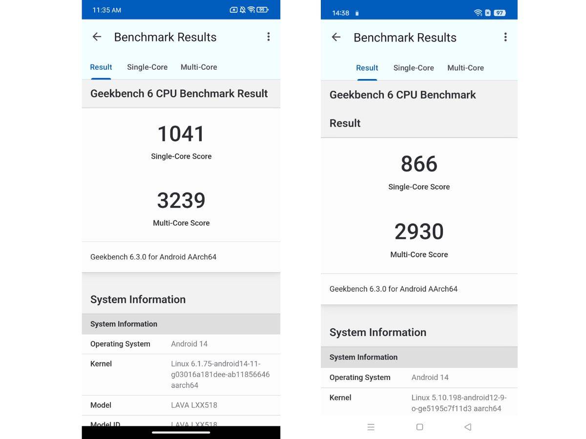 Lava Agni 3 vs Realme P2 Pro परफॉर्मेंस कंपैरिजन, जानें बेस्ट ऑप्शन 1 Lava Agni 3 vs Realme P2 Pro Geekbench