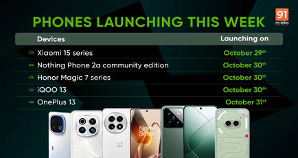 Phones launching this week: Xiaomi 15 series, OnePlus 13, iQOO 13, and more