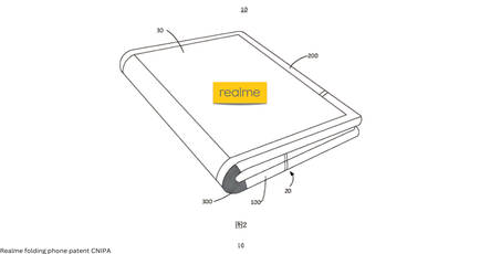 Realme folding phone design patent spotted on China’s regulatory site