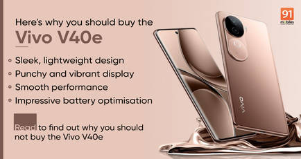 4 reasons to buy and 2 reasons to skip the Vivo V40e