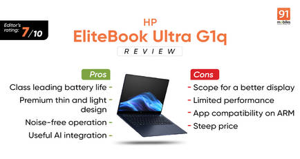 HP EliteBook Ultra G1q review: battery life champ for enterprise consumers