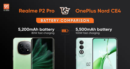 Realme P2 Pro vs OnePlus Nord CE4 battery comparison: which ones better?