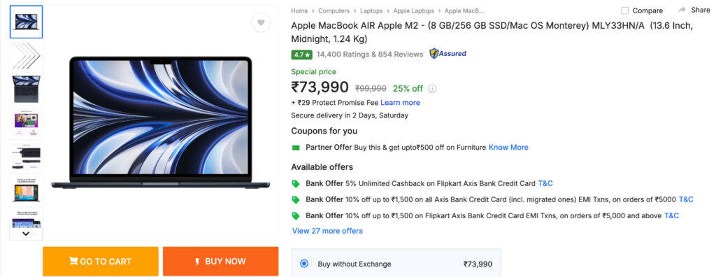 Apple MacBook Air M3, MacBook Air M2 prices discounted in India in Flipkart Black Friday sale: Should you buy? 4 air m2