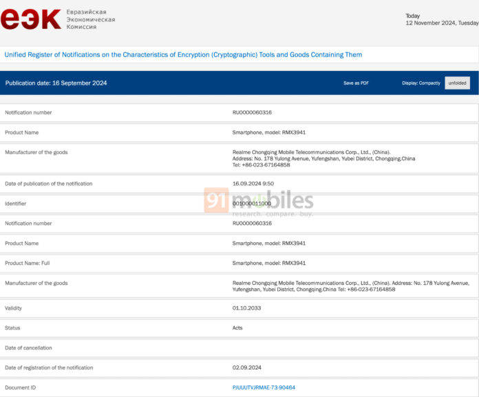 Realme C75 makes first appearance, spotted on multiple certifications