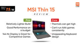 MSI Thin 15 review: an affordable gaming laptop built for competitive gamers