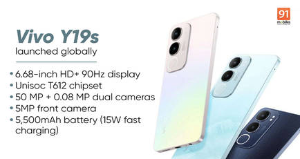 Vivo Y19s with 5,500mAh battery, RGB notification light launched globally: price, specifications