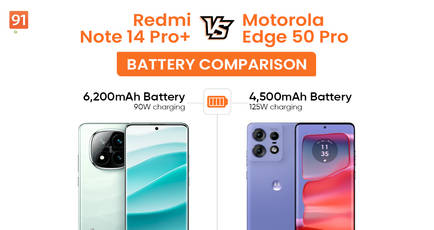Redmi Note 14 Pro+ vs Motorola Edge 50 Pro battery comparison: which phone offers superior backup?