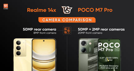 Realme 14x vs POCO M7 Pro camera comparison: better camera phone under Rs 15k?