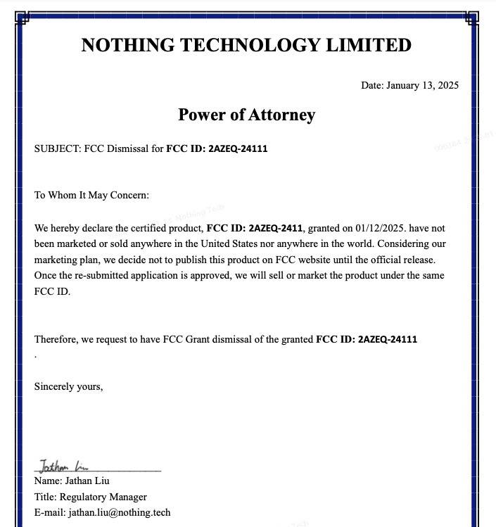Nothing Phone FCC