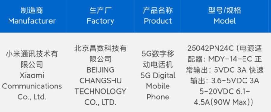 Xiaomi-15s-Pro-3C-certification