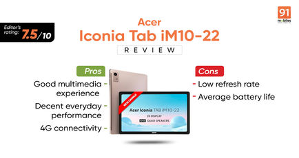 Acer Iconia Tab iM10-22 tablet review: a feature-packed 4G tablet with some caveats