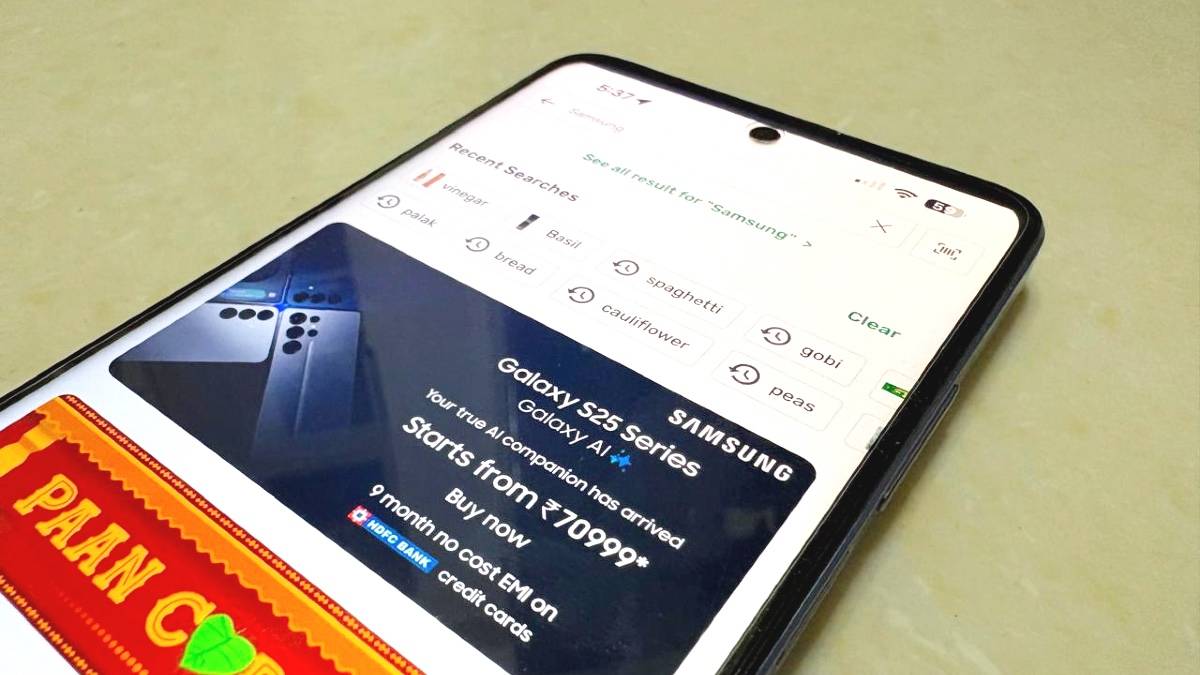 Samsung Galaxy S25 series, BigBasket