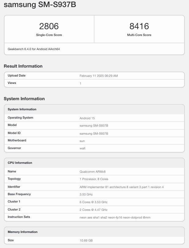 Galaxy-S25-edge-on-geekbench