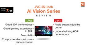JVC 55-inch AI Vision Series QLED TV review: Good SDR performance, average HDR