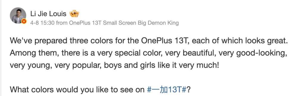 OnePlus-13T-colours