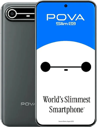 TECNO POVA SLIM 5G (Bleu, 128Go 8Go RAM) Dimensity 6400 5G Global