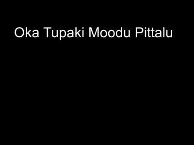 Oka Tupaki Moodu Pittalu - Backdrop