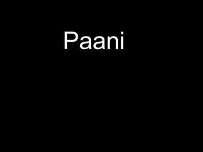 Paani - Backdrop