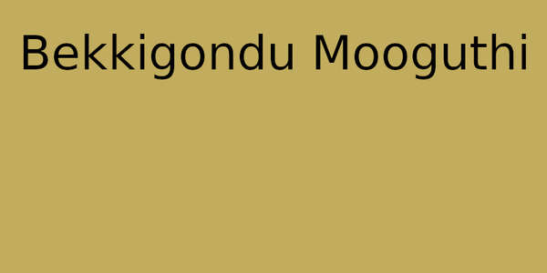 Bekkigondu Mooguthi - Backdrop